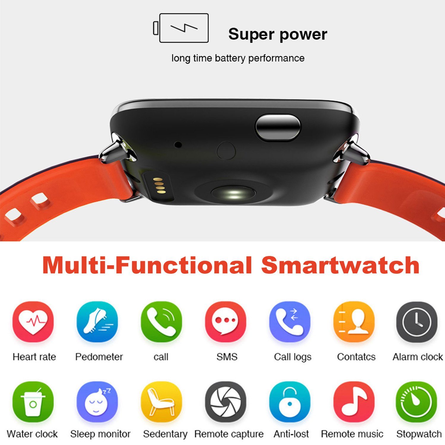 Smartwatch Fitness Tracker with Heart Rate Monitor Smart Watches - DailySale