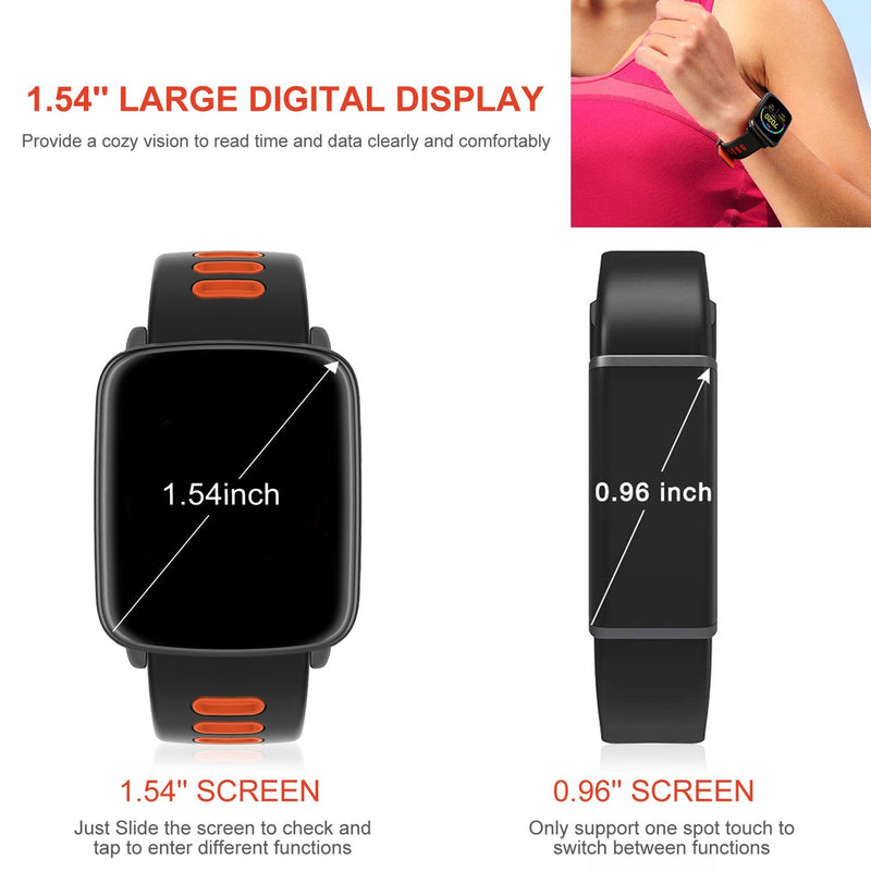 Smartwatch Fitness Tracker with Heart Rate Monitor Smart Watches - DailySale