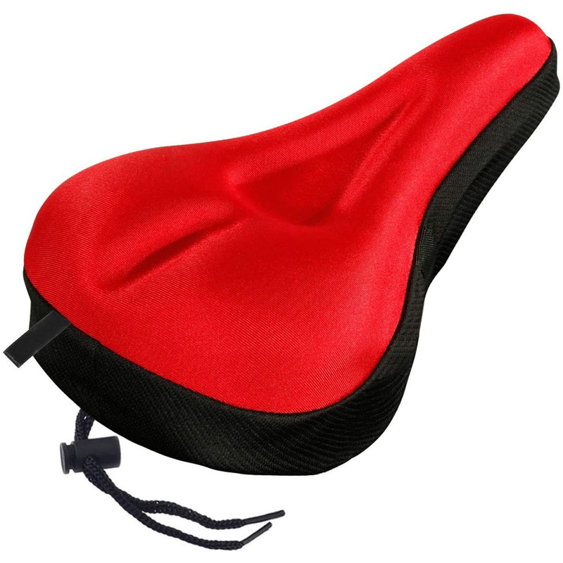 Soft Gel Bicycle Seat Cover Sports & Outdoors Red - DailySale