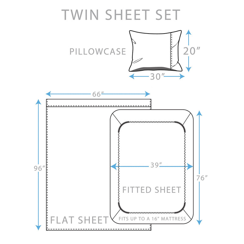Soft Home 1800 Series Solid Microfiber Ultra Soft Sheet Set Bedding - DailySale