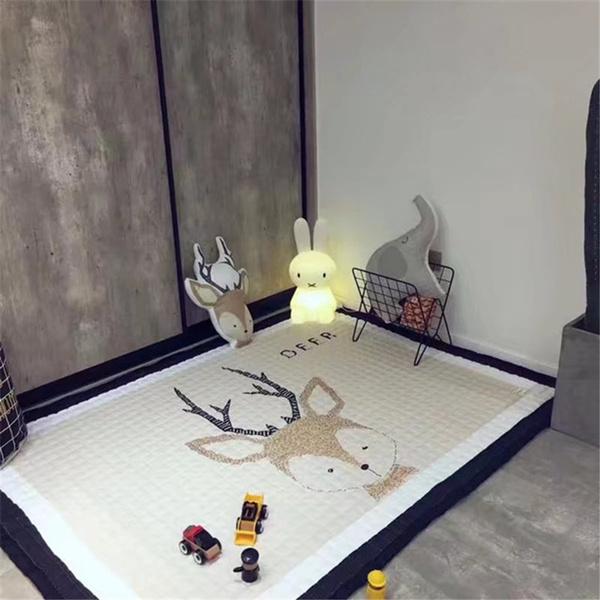 Soft Rectangle Baby Play Mat Baby Deer - DailySale