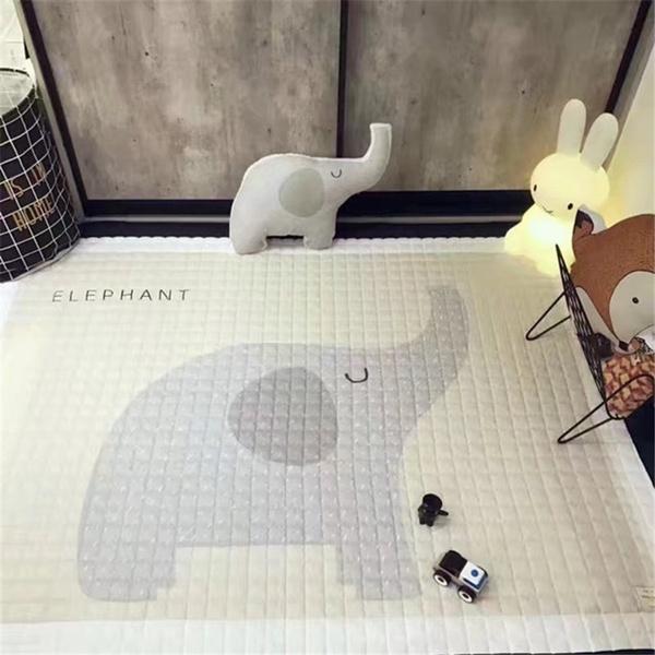 Soft Rectangle Baby Play Mat Baby Elephant - DailySale