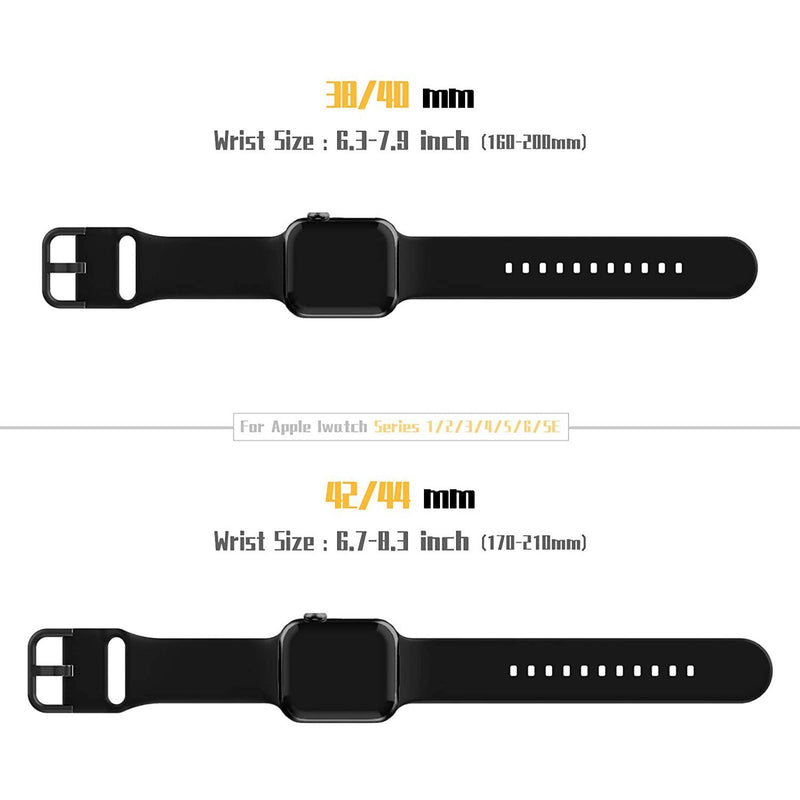 Soft Silicone Sport Wristbands Replacement Strap with Classic Clasp Smart Watches - DailySale