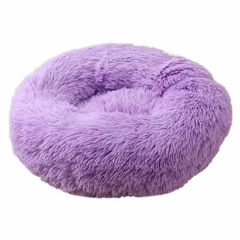 Soft Winter Warm Plush Calming Pet Bed Pet Supplies Purple S - DailySale