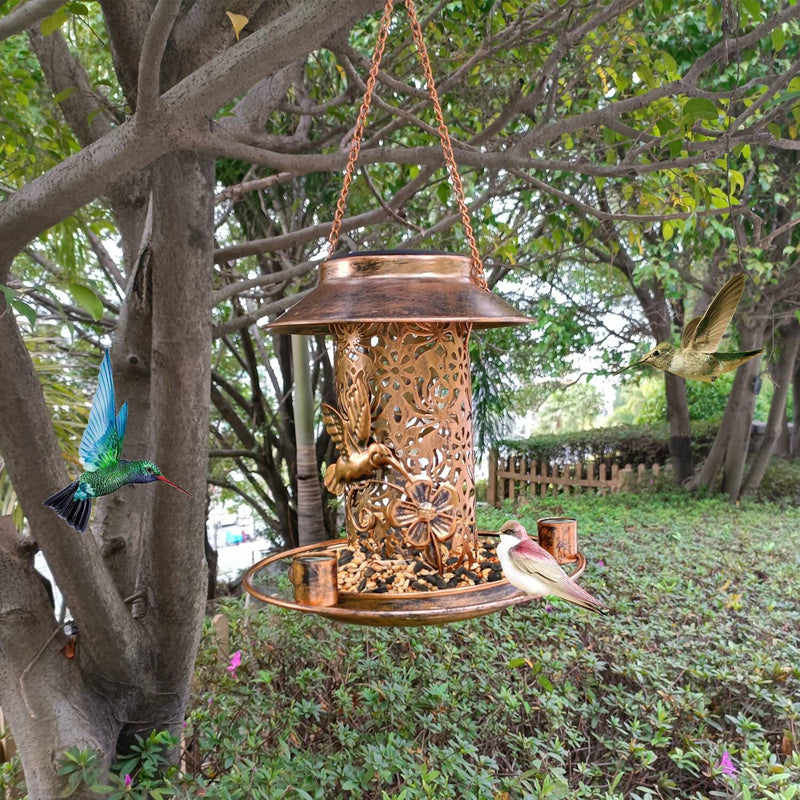 Solar Decorative Hanging Bird Feeder Lantern