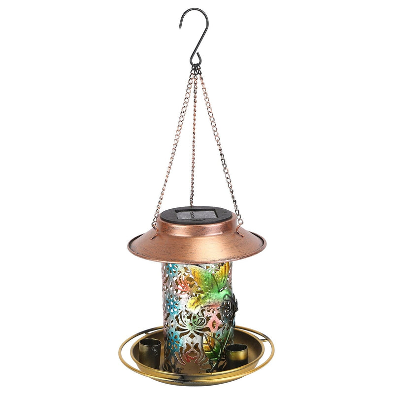 Solar Decorative Hanging Bird Feeder Lantern
