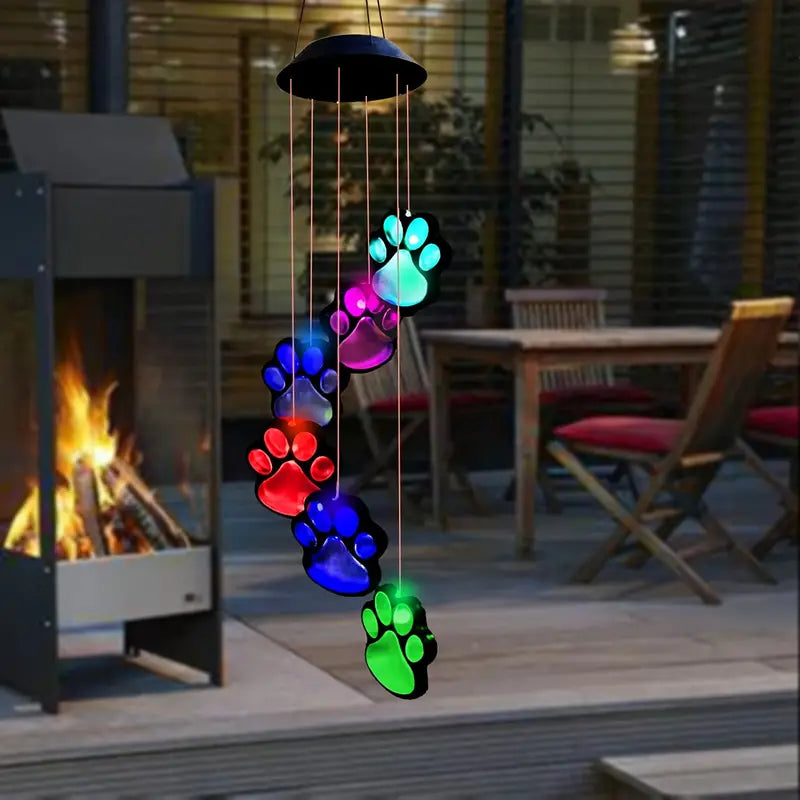 Solar Dog Claw Wind Chime Light Garden & Patio - DailySale