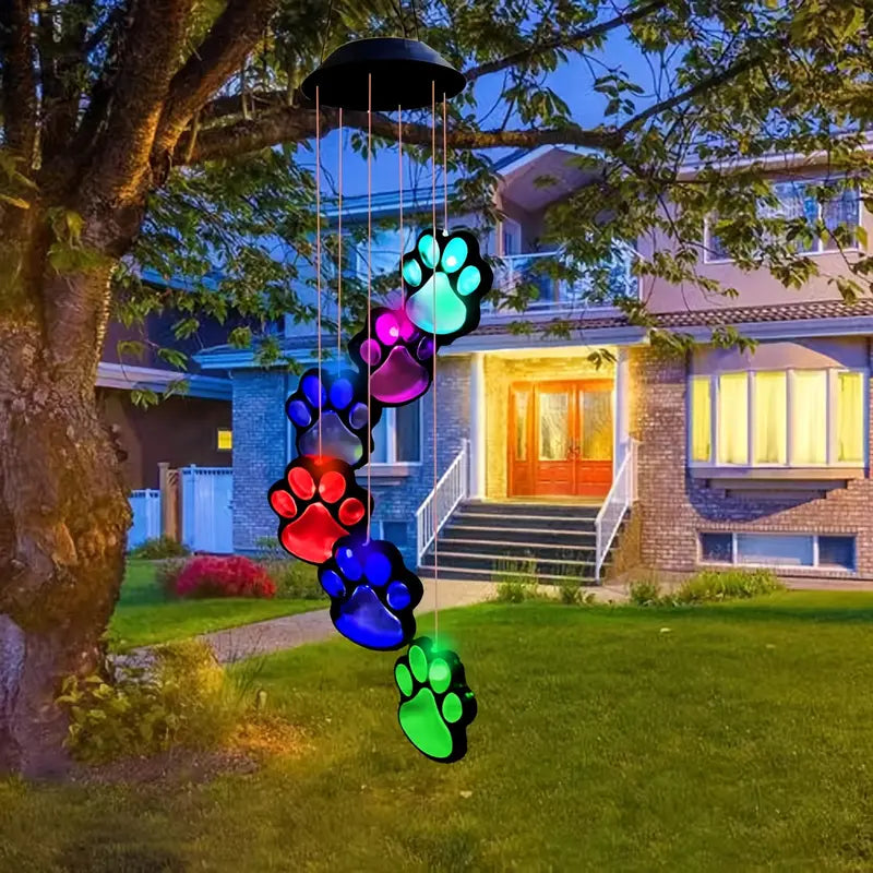 Solar Dog Claw Wind Chime Light Garden & Patio - DailySale