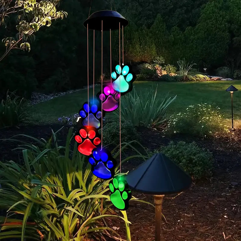Solar Dog Claw Wind Chime Light Garden & Patio - DailySale