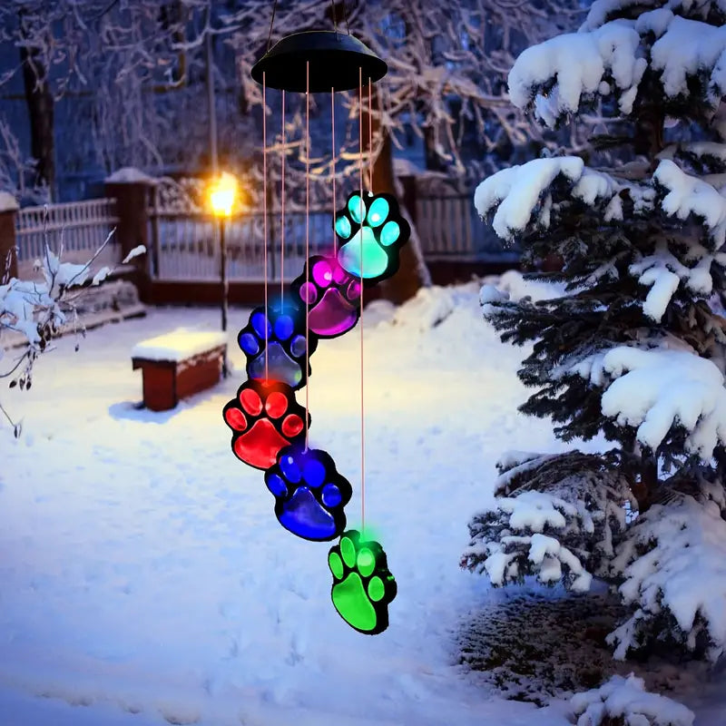 Solar Dog Claw Wind Chime Light Garden & Patio - DailySale