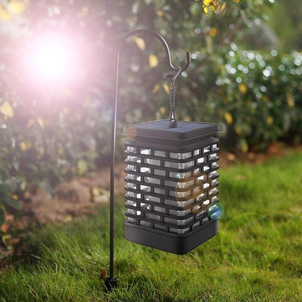 Solar Flame Hanging Lantern Lights Outdoor Lighting 1-Pack - DailySale