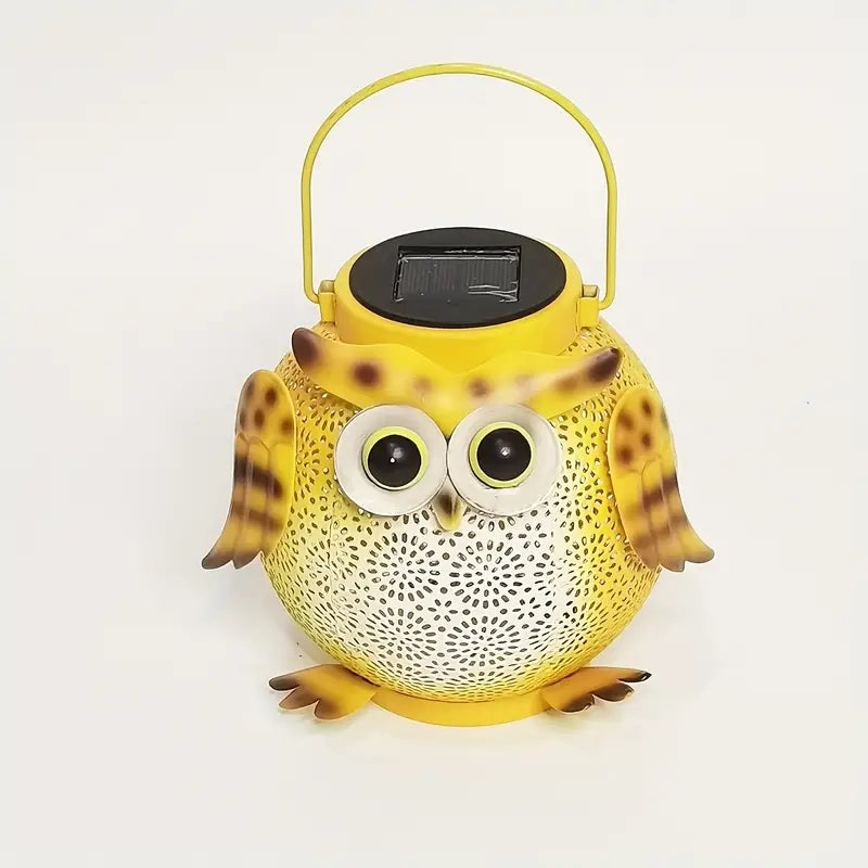 Solar Garden Hanging Light Owl Pattern Outdoor Lighting - DailySale