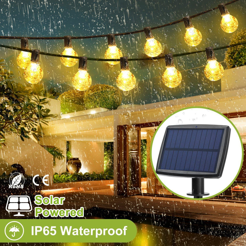 Solar Globe String Light Waterball LED Lighting & Decor - DailySale