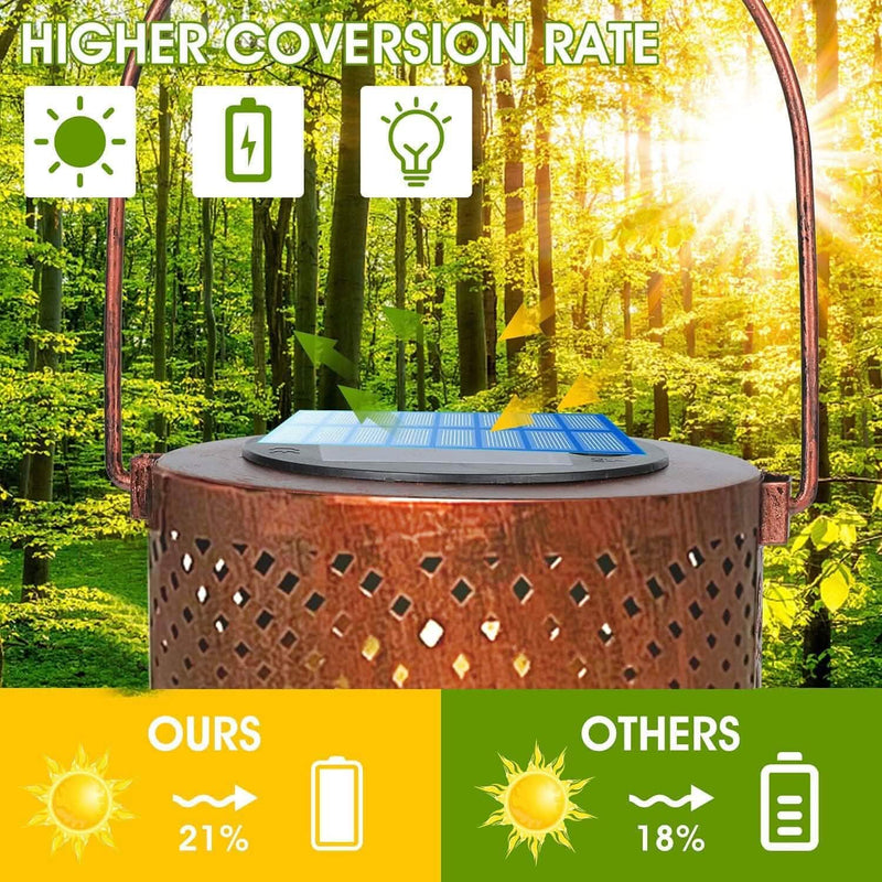 Solar Lanterns Outdoor Hanging Lantern Lights Outdoor Lighting - DailySale