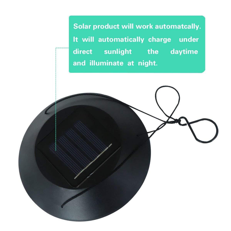 Solar LED Color Changing Wind Chime Light Spinner Hanging Spiral String Light Lighting & Decor - DailySale