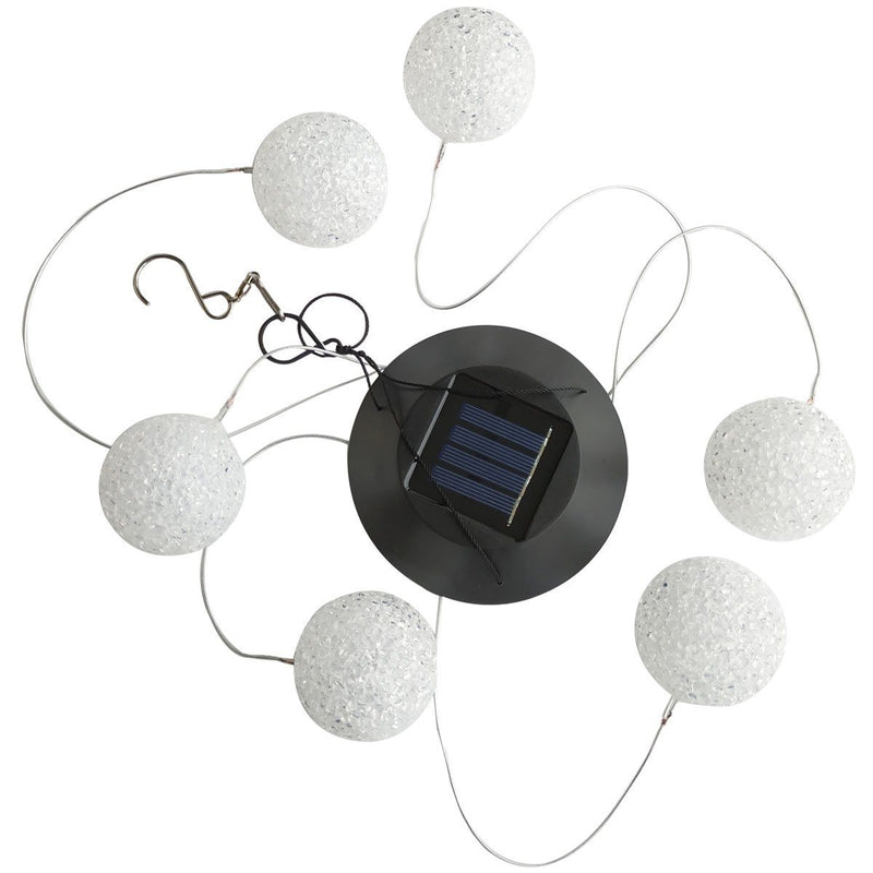 Solar LED Color Changing Wind Chime Light Spinner Hanging Spiral String Light Lighting & Decor - DailySale