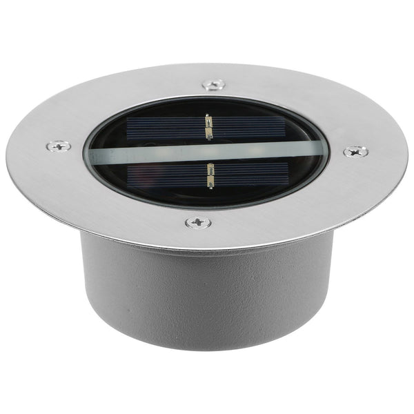 Solar LED Disk Lights IP44 Water Resistant Light Sensor Outdoor Lighting - DailySale