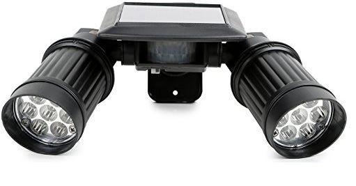 Solar Motion Sensor Twin Floodlight Home Lighting - DailySale