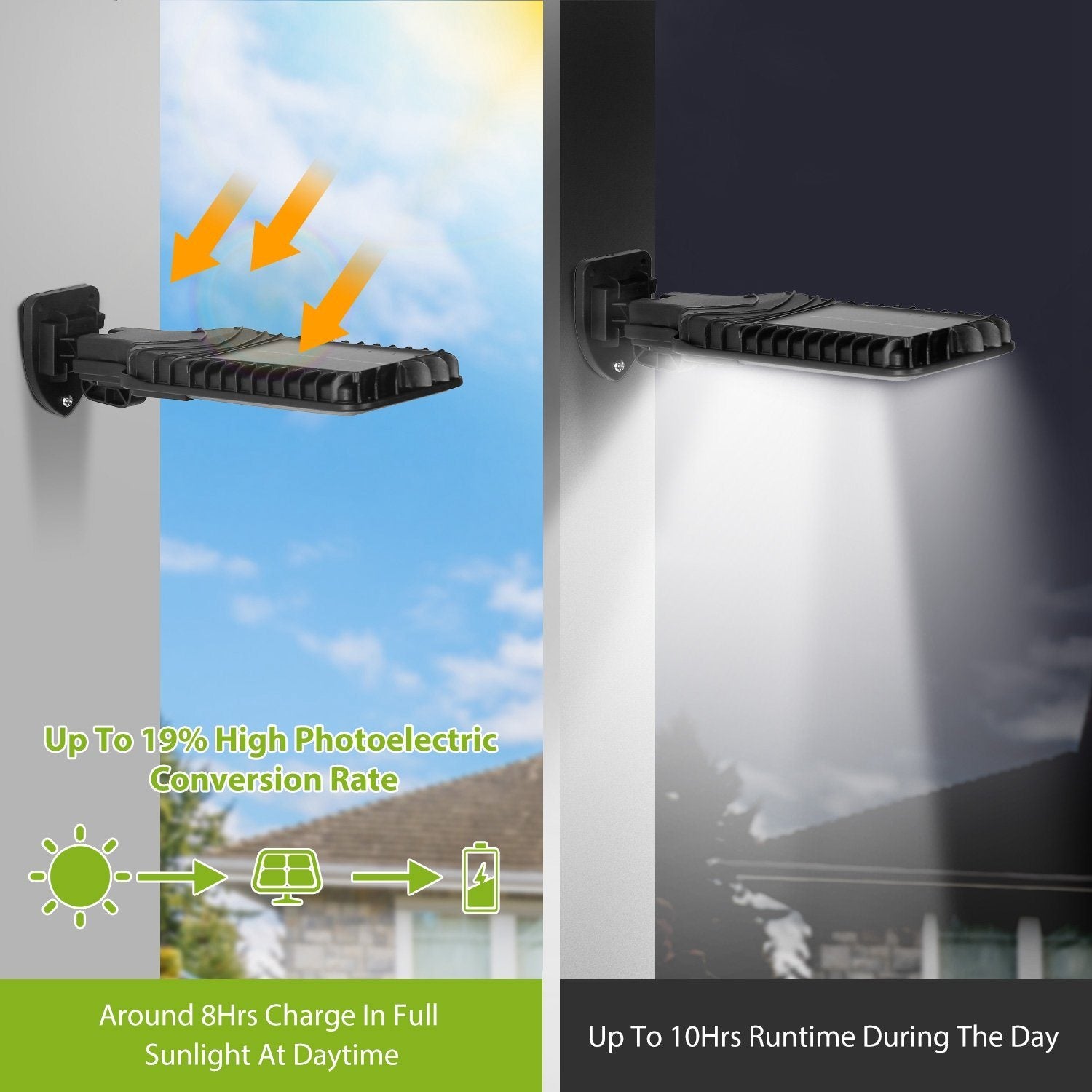 Solar Outdoor Wall Light Outdoor Lighting - DailySale