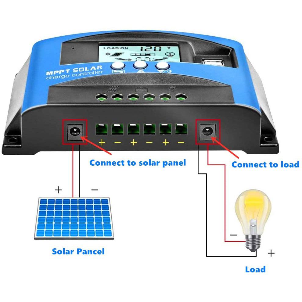 Solar Panel Regulator Charge Controller Home Improvement - DailySale