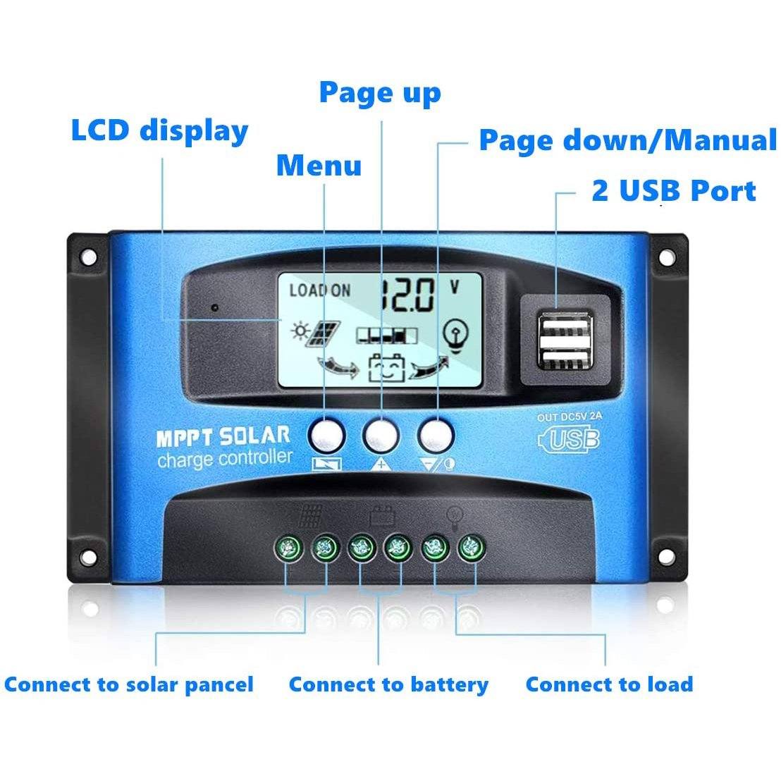 Solar Panel Regulator Charge Controller Home Improvement - DailySale