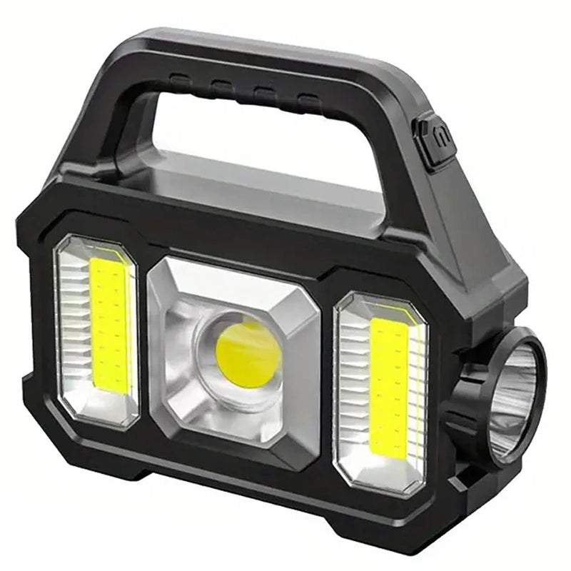 Solar Portable Flashlight & Handheld Searchlight with Side Lights Sports & Outdoors COB - DailySale
