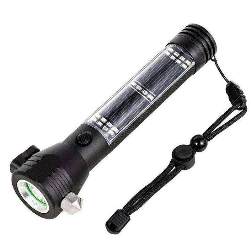 Solar Powered Flashlights Multifunctional Rechargeable LED Torch Flashlight Sports & Outdoors - DailySale