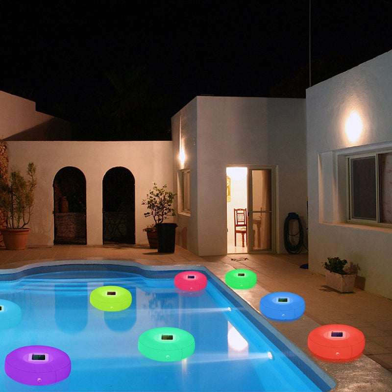 Solar Powered Floating Pool Lamps Light Sensor Outdoor Lighting - DailySale