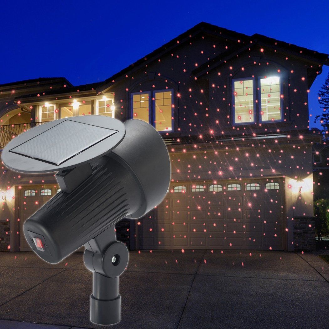 Solar-Powered Holiday Laser Lights Projector Home Lighting - DailySale