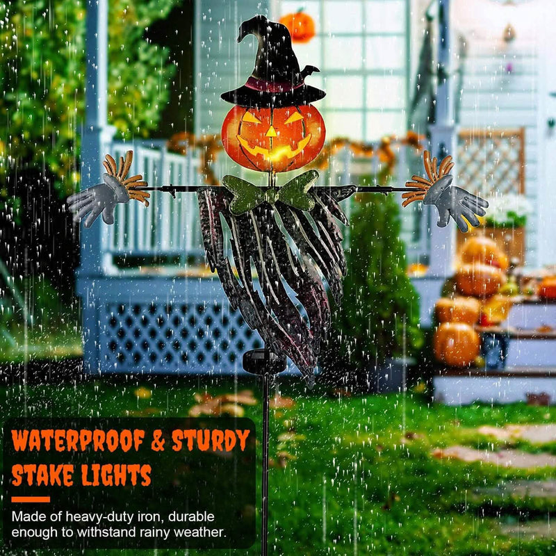 Solar Powered Scarecrow Shape Stake Light Halloween Decoration Holiday Decor & Apparel - DailySale