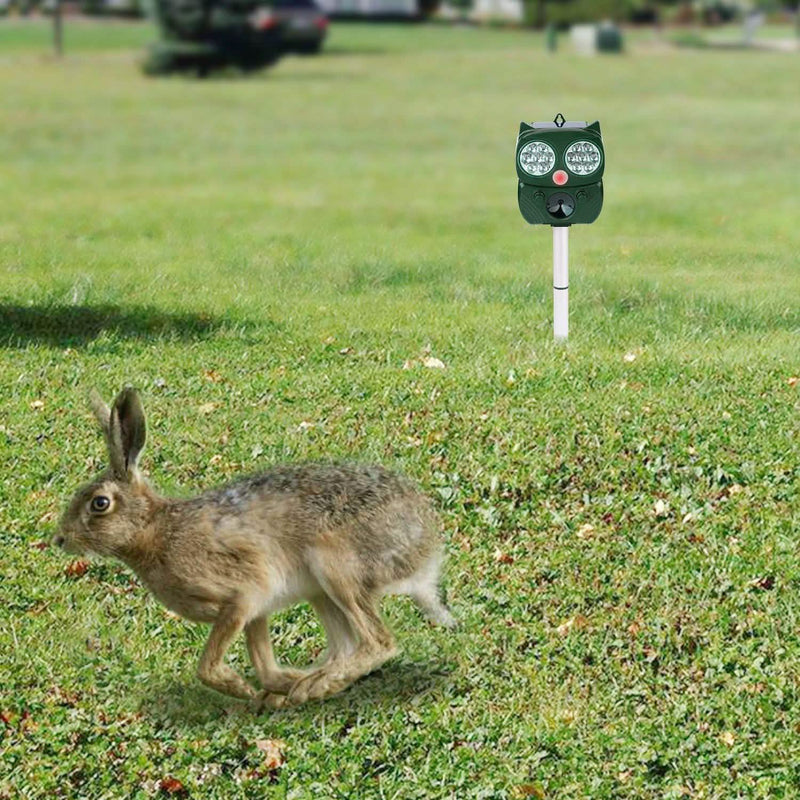 Solar Powered Ultrasonic Animal Repeller PIR Motion Sensor Pest Control - DailySale