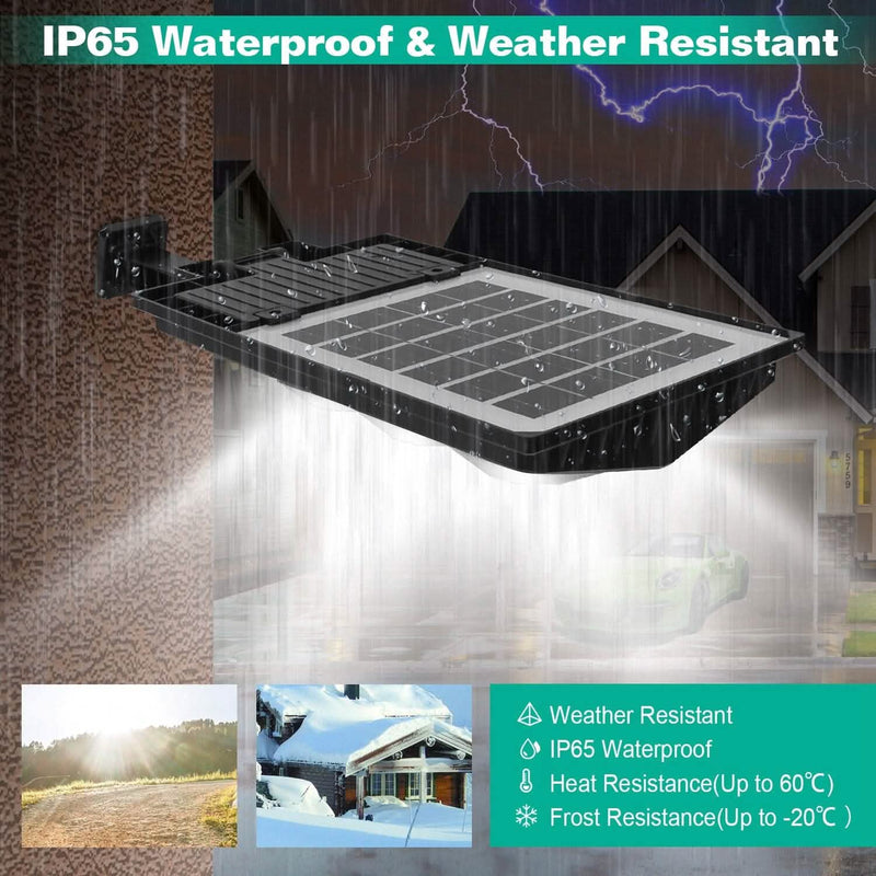 Solar Powered Wall Light Beads PIR Motion Sensor Outdoor Lighting - DailySale