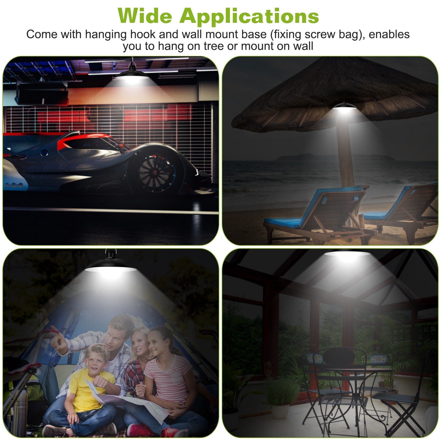 Solar Shed Light Sensor Hanging Lamp Outdoor Lighting - DailySale