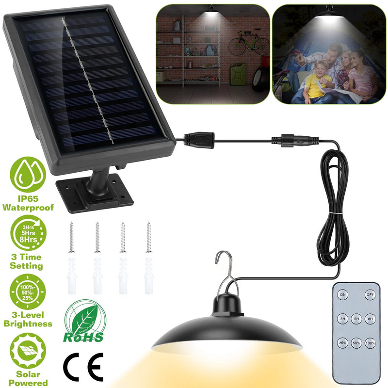 Solar Shed Light Sensor Hanging Lamp Outdoor Lighting - DailySale
