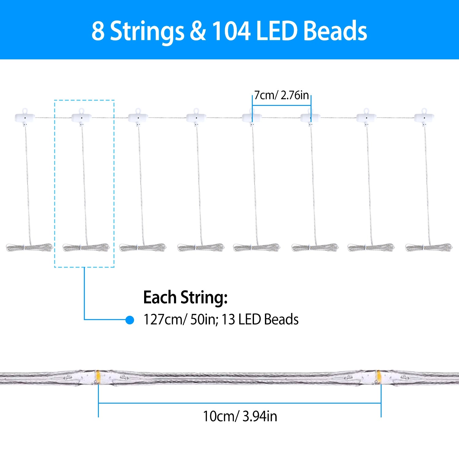 Solar Umbrella Outdoor String Light String & Fairy Lights - DailySale