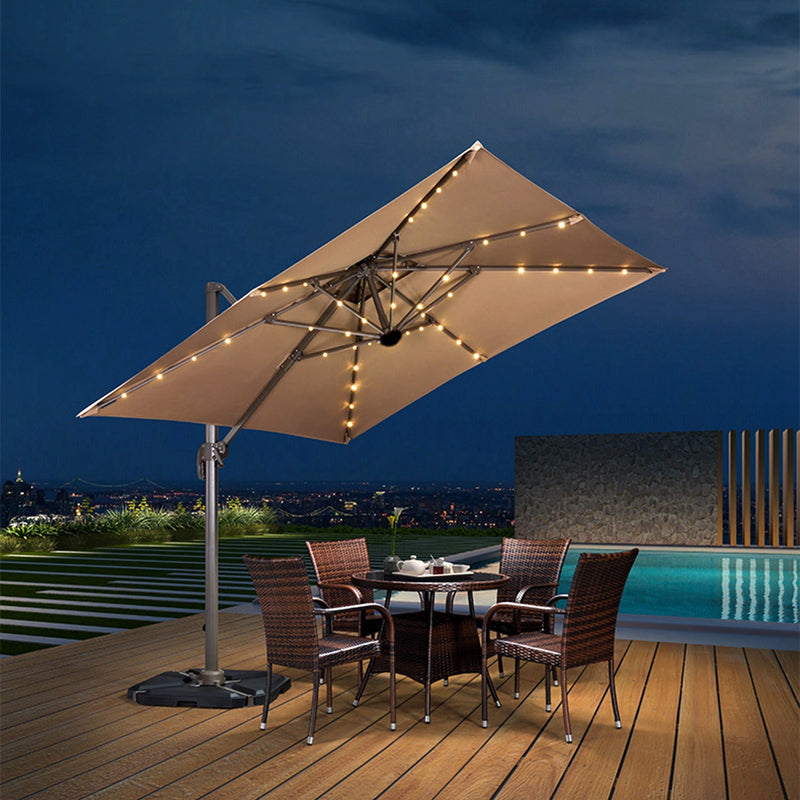 Solar Umbrella Outdoor String Light String & Fairy Lights - DailySale