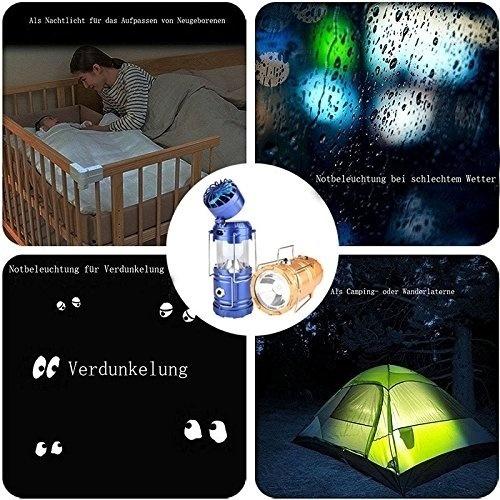 Solar USB Charging Tent Light + Fan Sports & Outdoors - DailySale