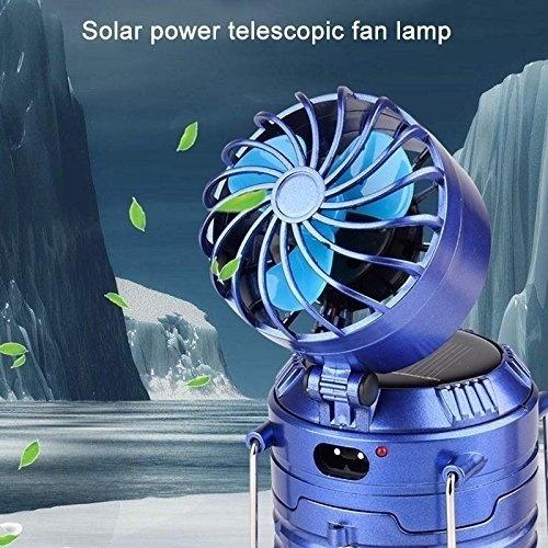 Solar USB Charging Tent Light + Fan Sports & Outdoors - DailySale