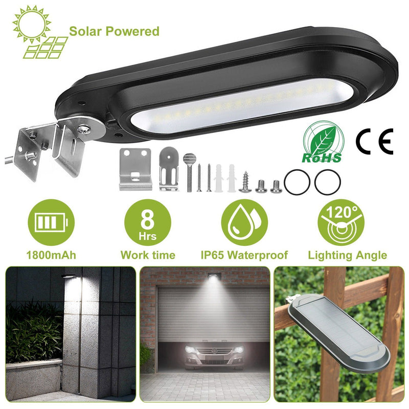 Solar Wall Light Outdoor 18 LED's Dusk to Dawn Fence Lamp Outdoor Lighting - DailySale