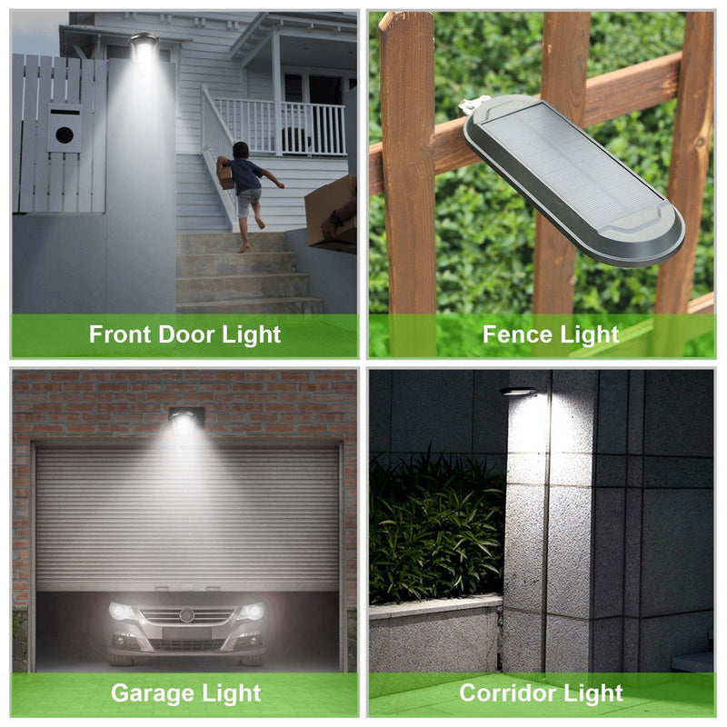 Solar Wall Light Outdoor 18 LED's Dusk to Dawn Fence Lamp Outdoor Lighting - DailySale
