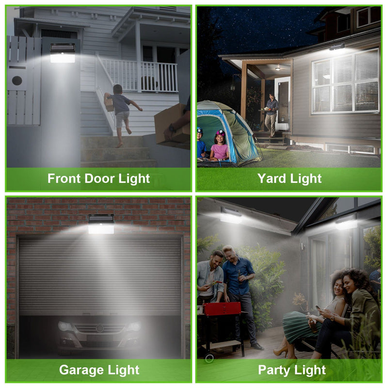 Solar Wall Light Outdoor 206 LEDs PIR Motion Sensor Lamp Lighting & Decor - DailySale