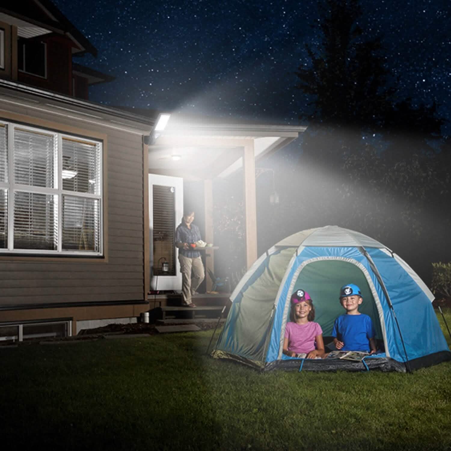 Solar Wall Light Outdoor Beads PIR Motion Sensor Remote Control Wireless Lamps Outdoor Lighting - DailySale