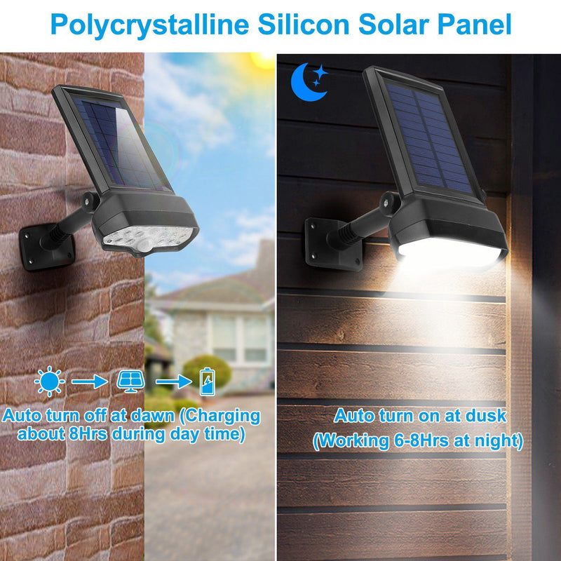 Solar Wall Light Outdoor Motion Sensor Light Lighting & Decor - DailySale