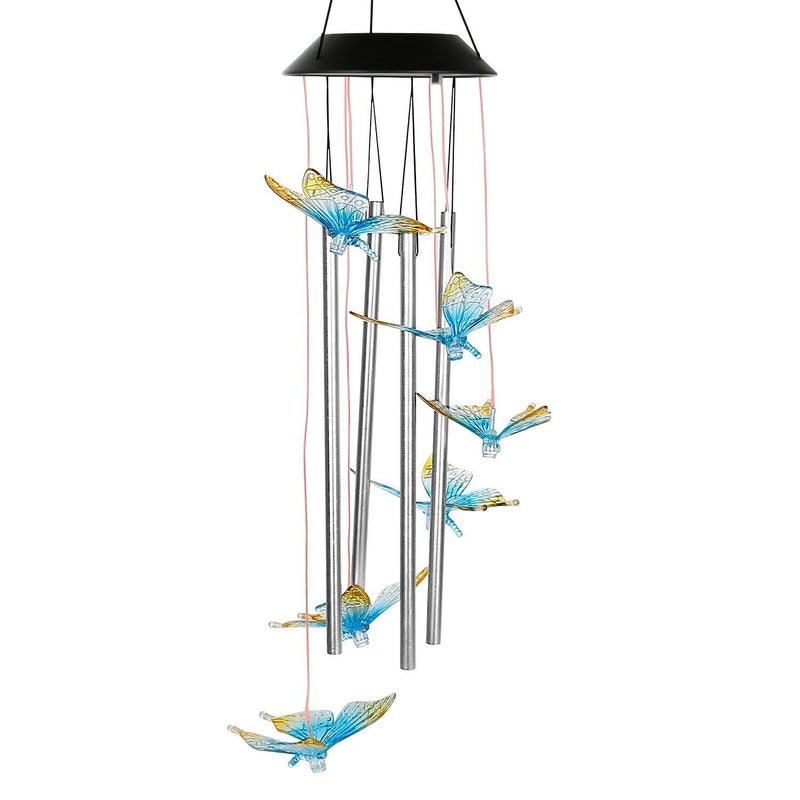 Solar Wind Chime Lights String & Fairy Lights Butterfly - DailySale