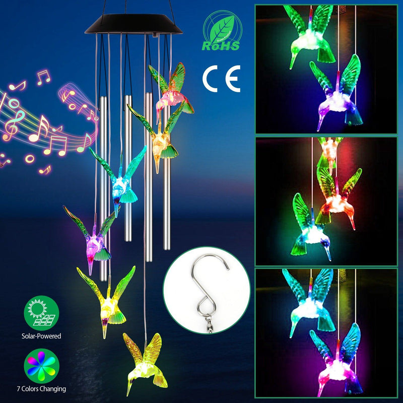Solar Wind Chime Lights String & Fairy Lights - DailySale