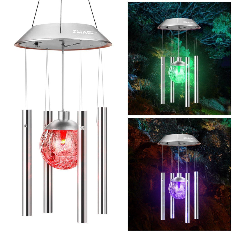Solar Wind Chimes Color Changing LED Light String & Fairy Lights - DailySale