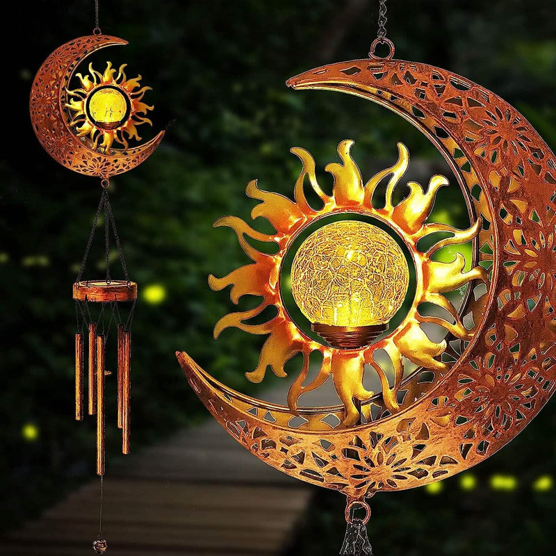 Solar Wind Chimes Garden Decorative Wind Chime Light Garden & Patio - DailySale