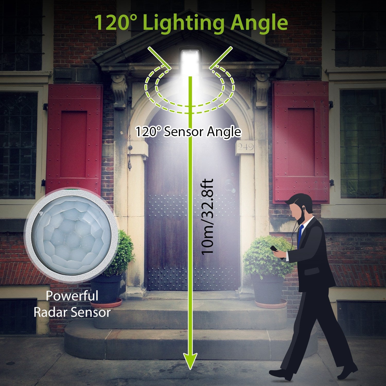 Solar Wireless IP65 Waterproof Street Path Light Outdoor Lighting - DailySale