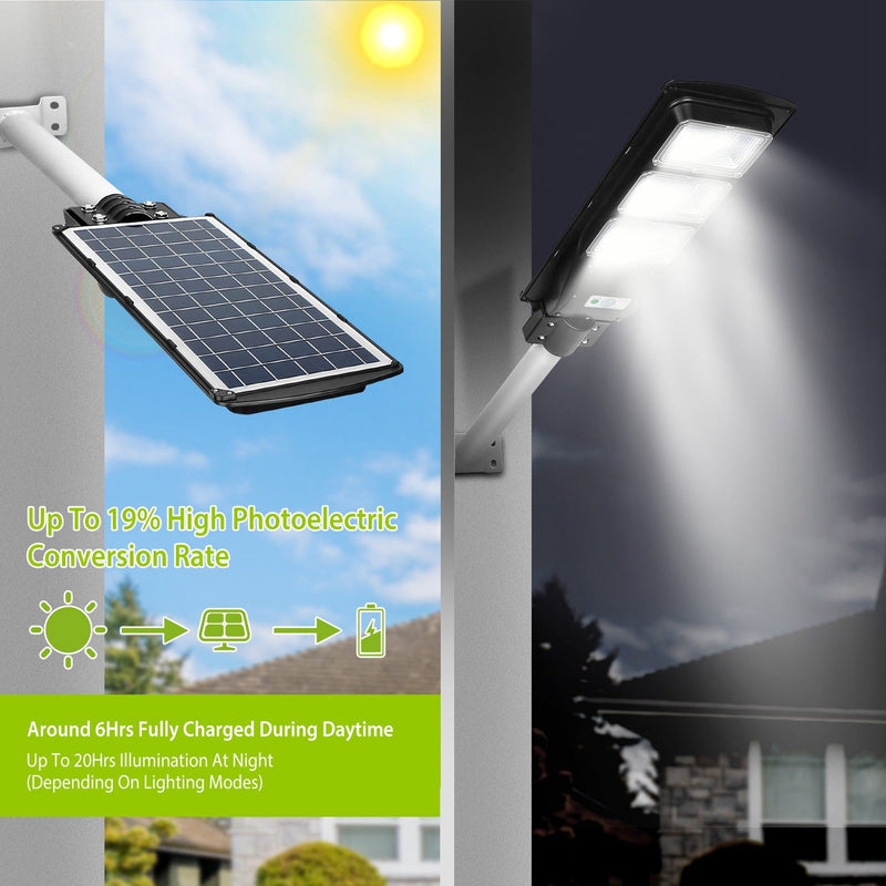 Solar Wireless IP65 Waterproof Street Path Light Outdoor Lighting - DailySale