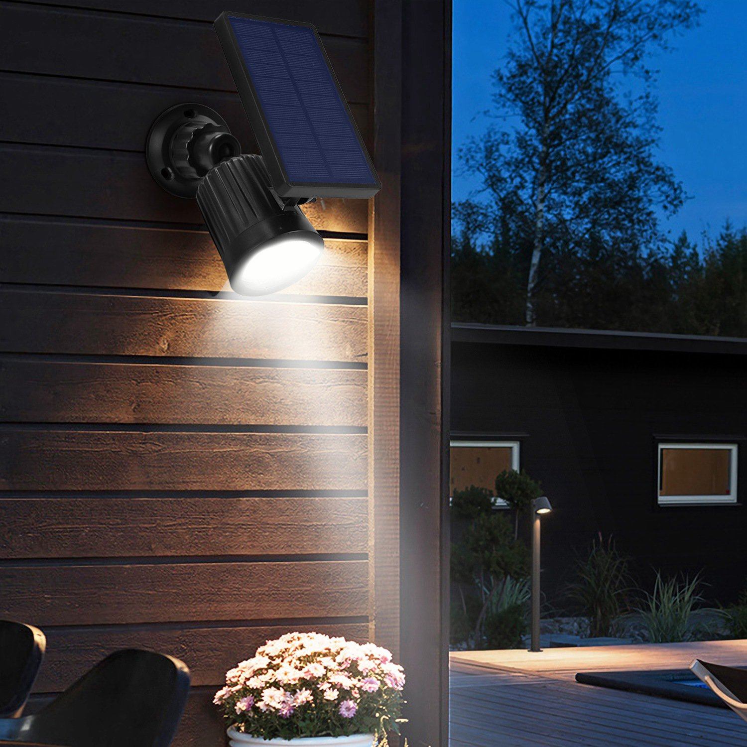 Solarek Lights Outdoor Solar Powered LED Spotlights Outdoor Lighting - DailySale